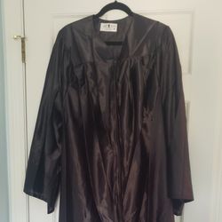 Graduation Gown, Black, High School Graduation, Halloween Costume Harry Potter Cloak, No Cap, No Tassel