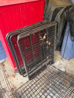 Black Wire Dog Crate Panels