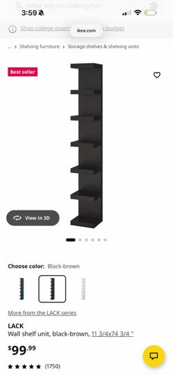 2 IKEA black shelf’s
