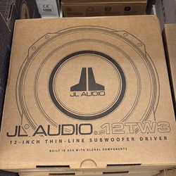 JL audio 12tw3 shallow 12” subwoofer brand new