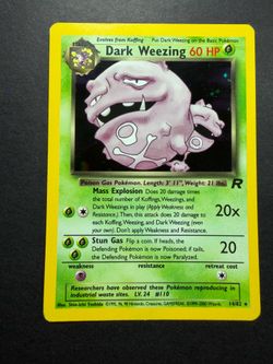 Pokemon Dark Weezing holo