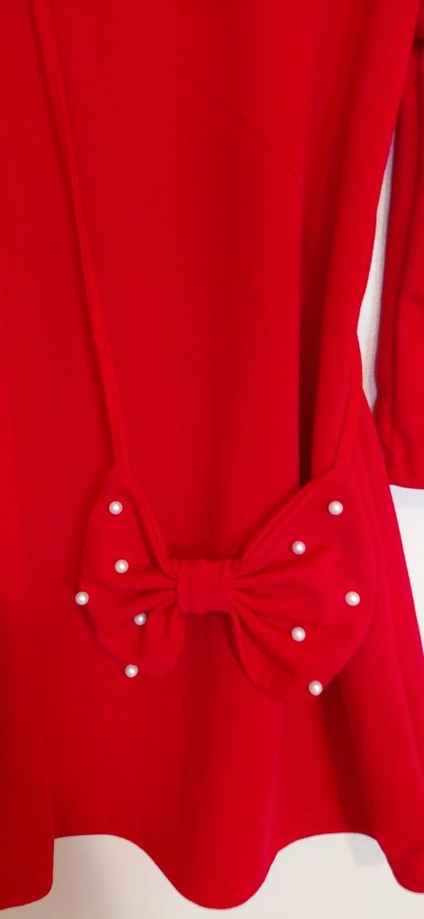 8 years old girl brand new dress with bow bag