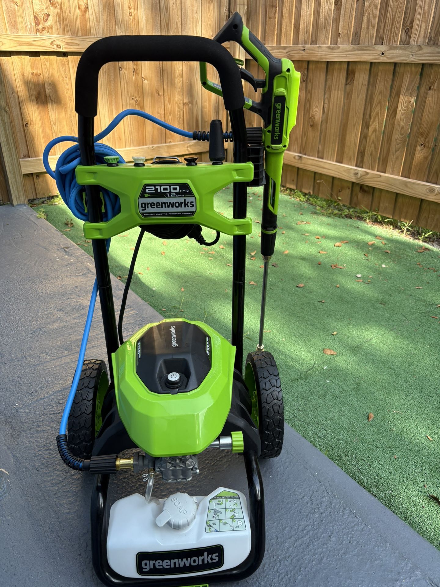 2100 Green Works Pressure Washer