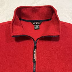 Vintage L.L. Bean Women’s Full Zip Fleece Jacket Outdoor Trail Size Large