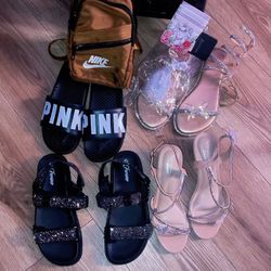 🦋Original Disney Lounge-fly  Wallet;Original PINK sandals;And Other Butterfly Boutique  Shoes🦋