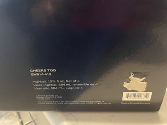 Mikasa High Ball Glasses Set Of 4