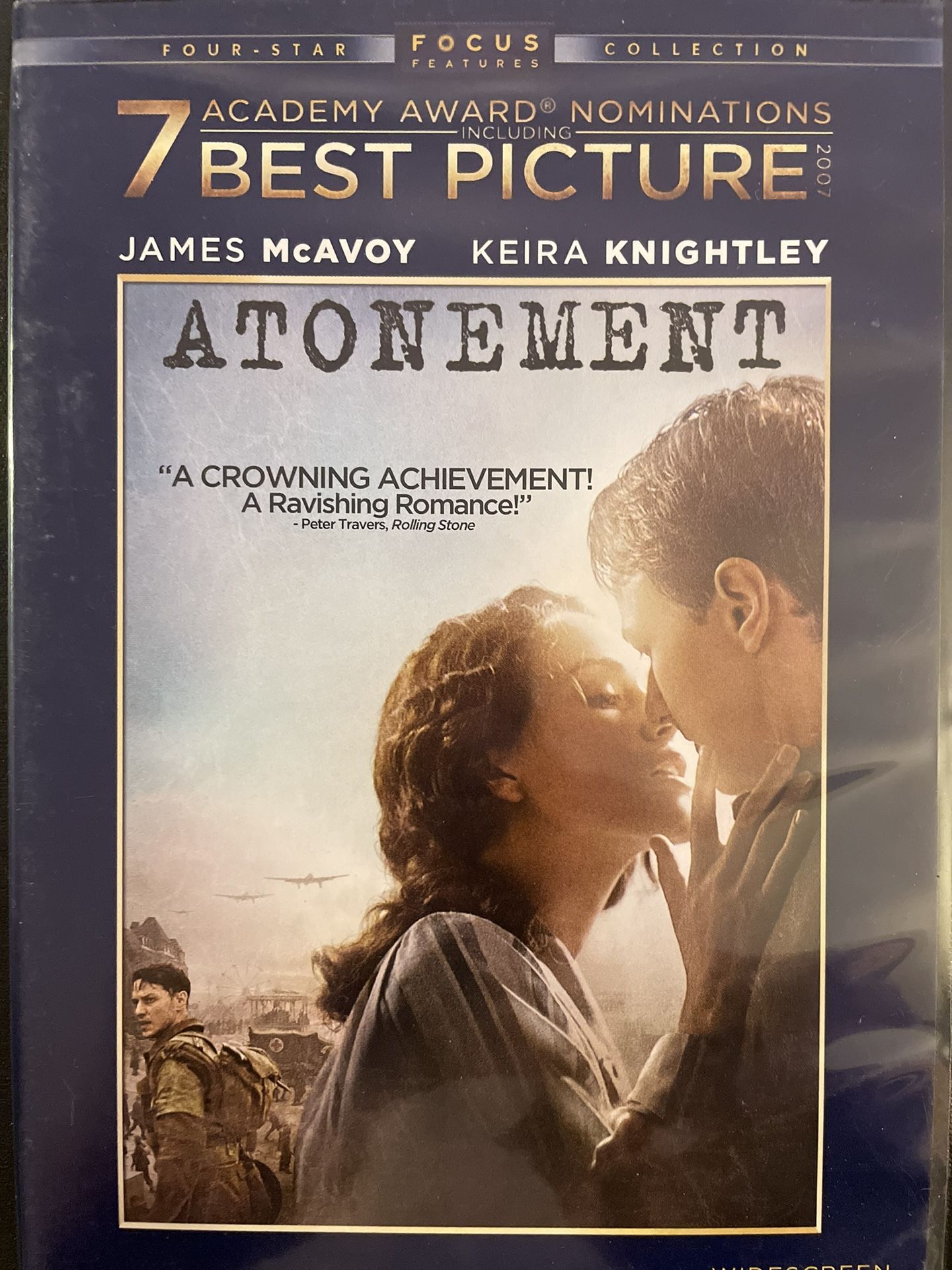 ATONEMENT Widescreen Edition (DVD-2007) James McAvoy + Keira Knightley!