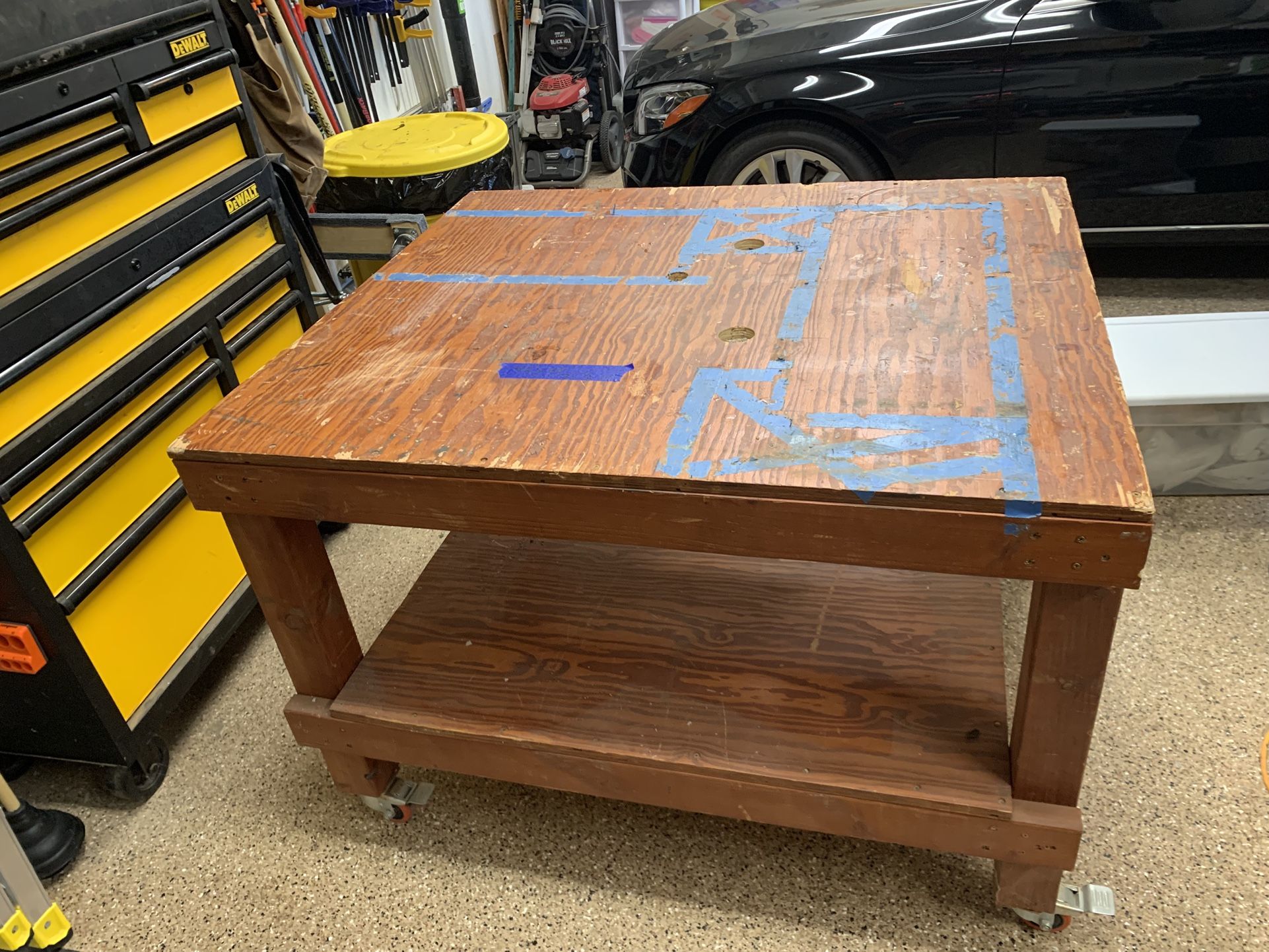 Work Bench 42” X 48” X 34 1/2” Tall