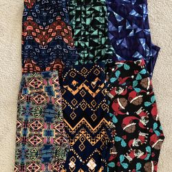 6 pairs of lularoe leggings . Size OS 