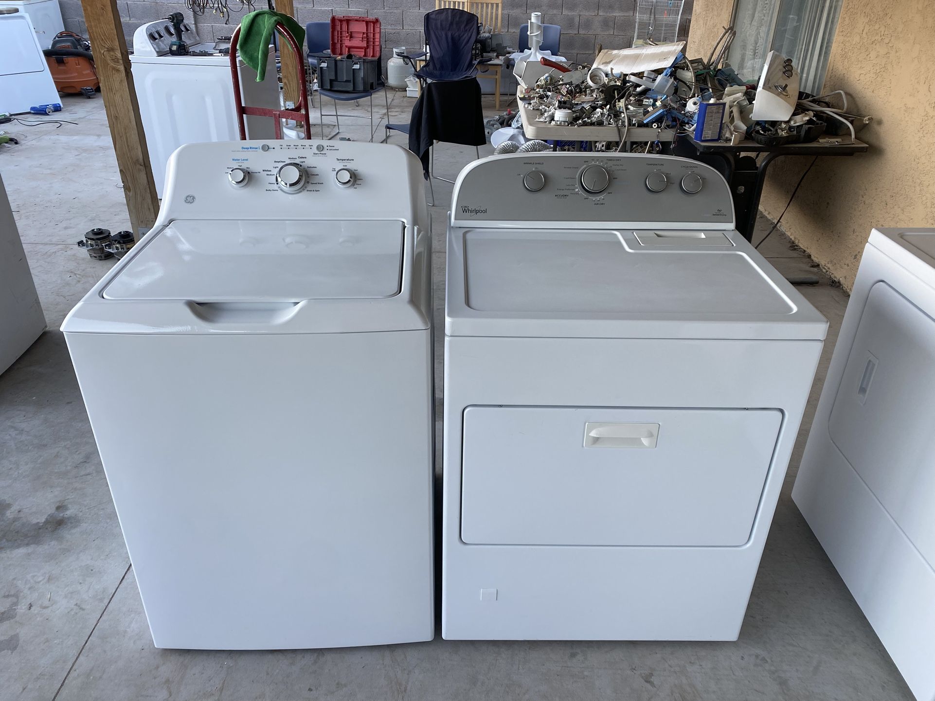 Gas dryer Whirlpool And Washer GE 60 Days Of Warranty Free Delivery