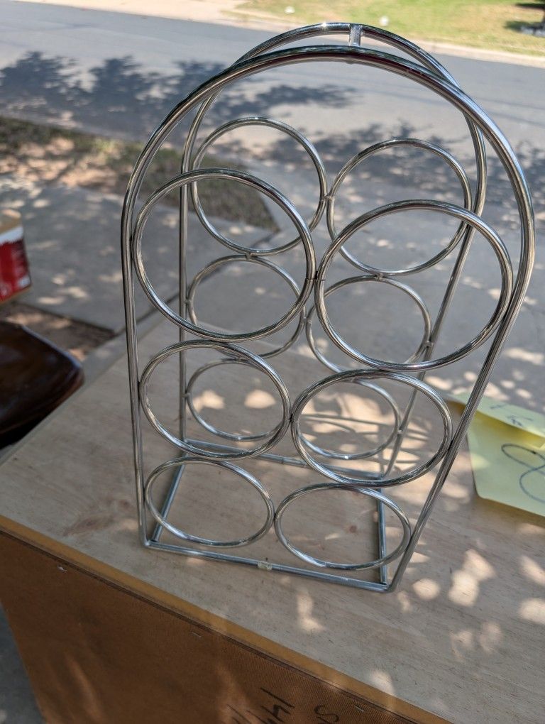 Silver Wine Rack 