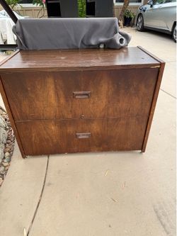 Wood file cabinet free