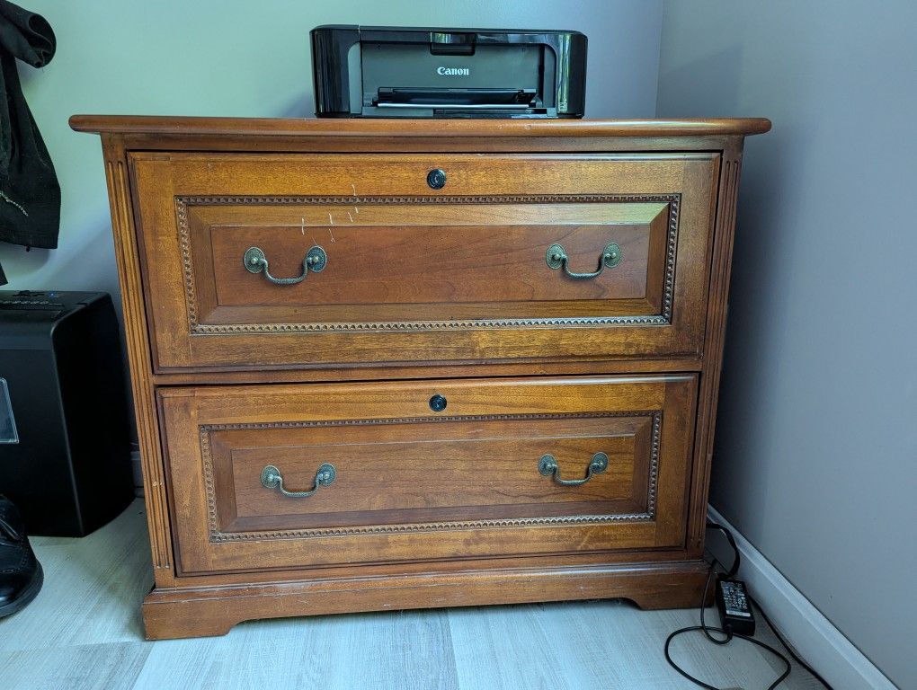 Wood Filing Cabinet
