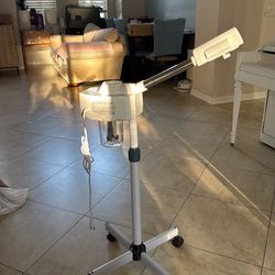 Professional Facial Steamer with Rolling Stand – Spa Quality