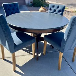 Wood Table And 4 Chairs