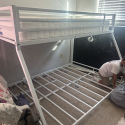 Bunk Bed with Nice Twin Mattress 