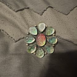 Sterling Silver Flower Ring 