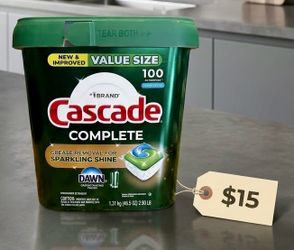 Cascade dishwasher pods 100pcs