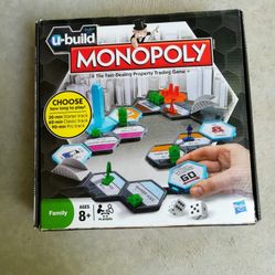 Hasbro U-Build Monopoly Board Game NEW