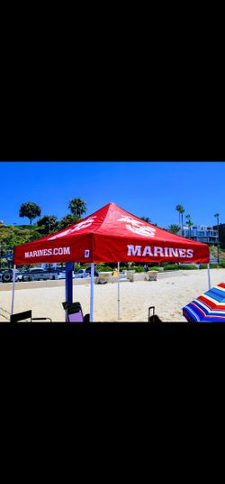 USMC PROFESSIONAL GRADE 10X10 E-ZUP CANOPY TOP ONLY * MARINES BRANDED