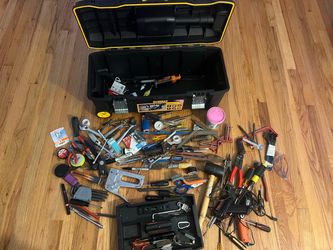 DEWALT ROLLING TOOLBOX WITH ASSORTED HAND TOOLS #1