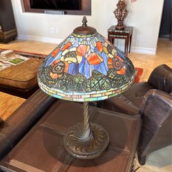 Antique, Tiffany Style Table Lamp