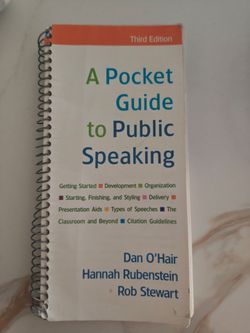 A Pocket Guide to Public Speaking Third Edition