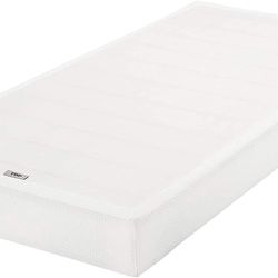 Amazon Basics Smart Box Spring Bed Base, 5-Inch Mattress Foundation - Twin Size, Tool-Free Easy Assembly Twin 5-Inch Smart Box Spring