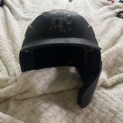 Boombah Gold And Black Baseball Helmet