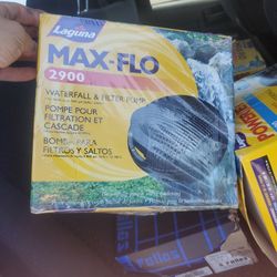 Fountain waterfall filter pump