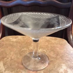 Vintage Glass Candy Dish 