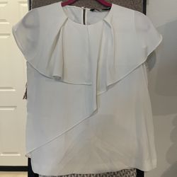 Zara White Blouse 