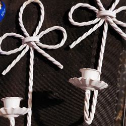 A Pair Of Vintage Sconce Candle Holders