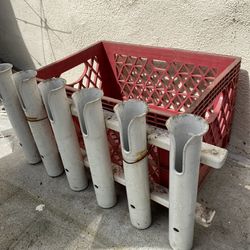 Fishing Crate With 6 Rod Holders