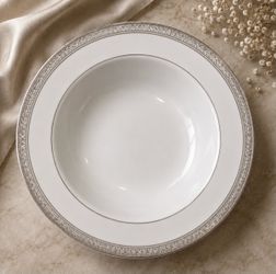 Mikasa Palatial Platinum Fine China Fruit / Dessert Bowls  (L3235-210) SEVEN AVAILABLE