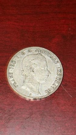 19th-century Austrian Empire silver Florin