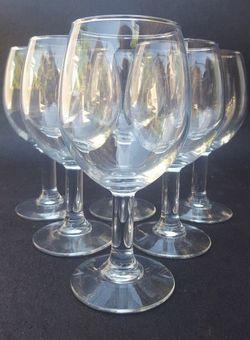 set of 6 - Goblet Glasses
