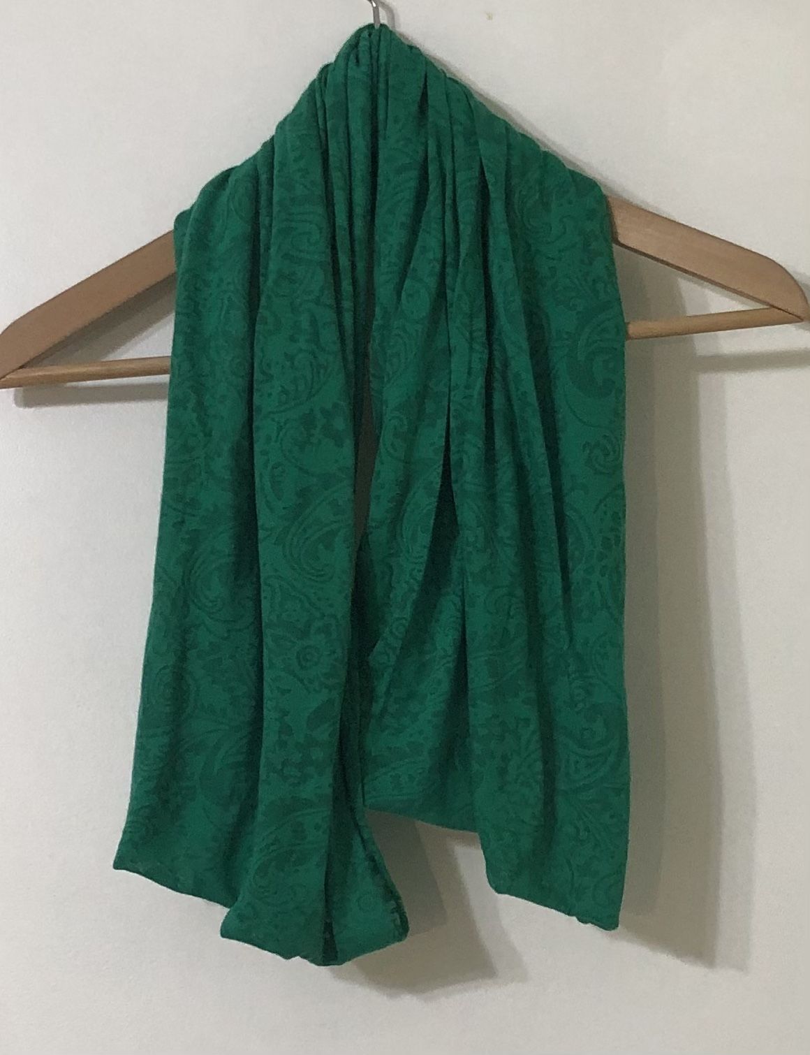 Elegant Green Scarf double skirts. one Size