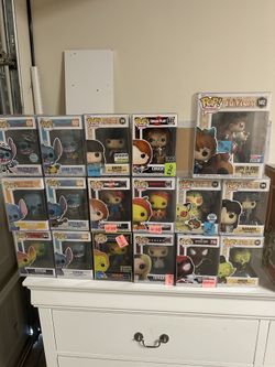 Chucky Stitch And Inuyasha Funko Pops 