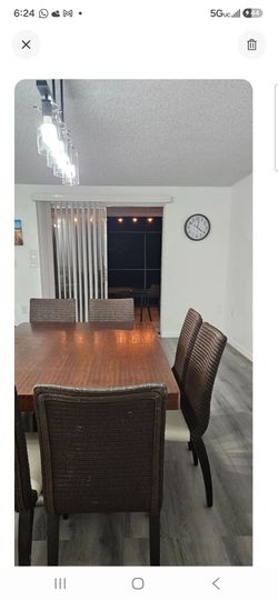 Dinning table with 6 chairs