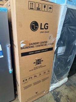 Brand new LG ThinQ wash tower natural green 27”w