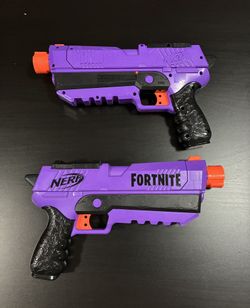 Nerf Fortnite DP-E Dart Blaster Toys - 2 Pack w/ 4 Darts
