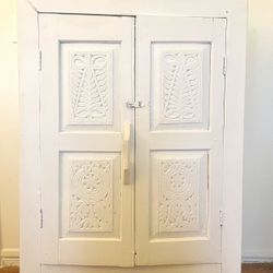 Antique Handmade Reclaimed Wooden Armoire/Dresser