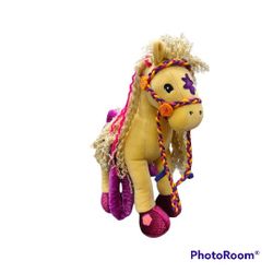 Groovy Girls Horse Calypso Callie Plush Stuffed Animal Posable Legs Horse.
