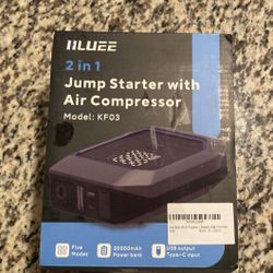 IILUEE 2 in 1 jump start with air compressor. Model number KF03