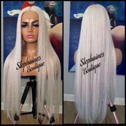 Human Hair Blended Lace Front Wig 