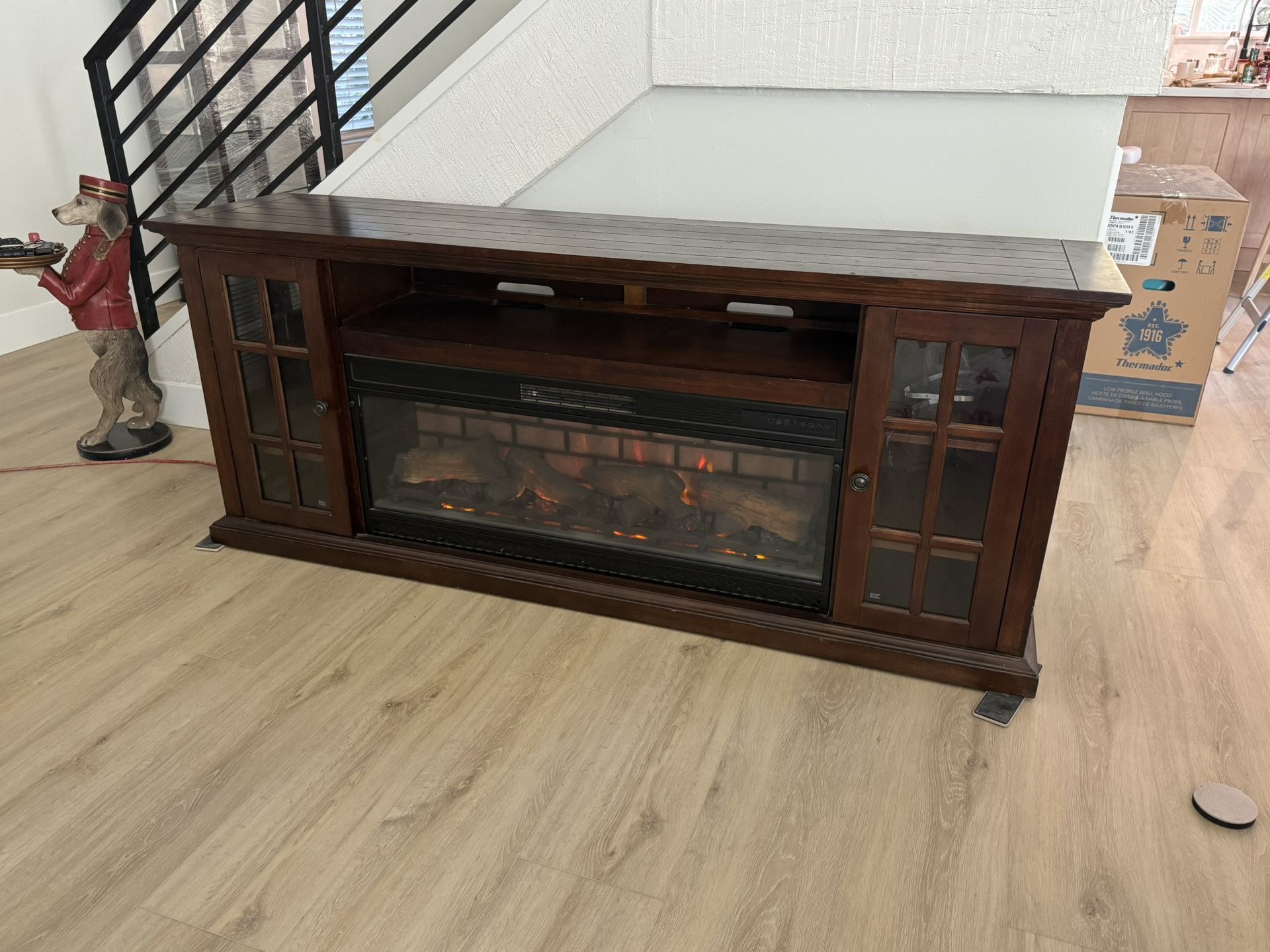 Tresanti 74” Fireplace TV Stand Console