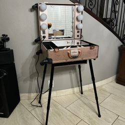 SlayCase Pro Vanity Travel Train Case with Stand