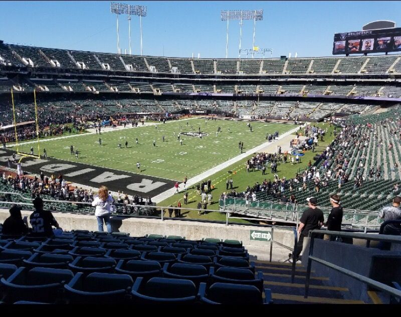Raider tickets section 202 aisle 1 and 2 10 tix per game