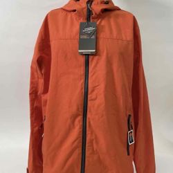 Hawke & Co Orange Hoodie Windbreaker 